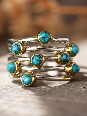 Turquoise Stone Ring S1446